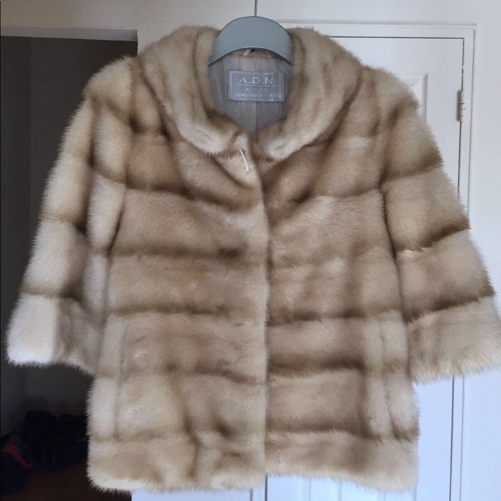 Real mink jacket.